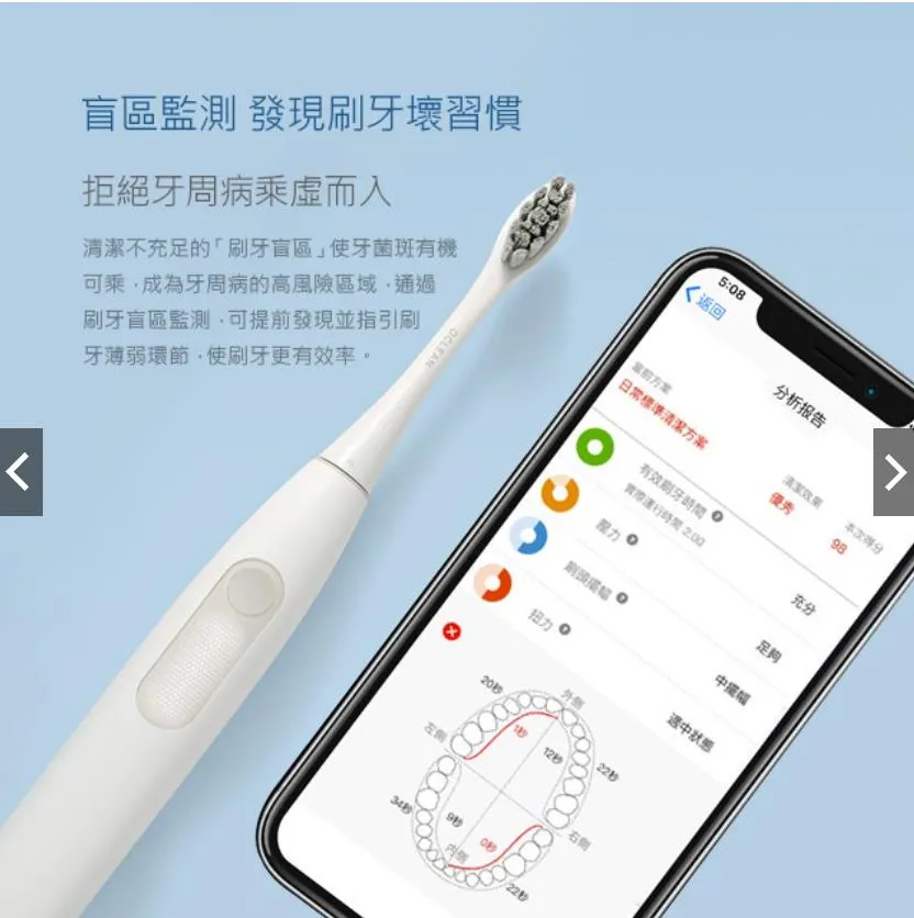 小米有品 oclean智能防水 Z1电动牙刷 Electric Toothbrush