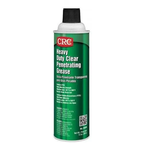 03056 CRC Heavy Duty Clear Penetrating Grease, 20oz, Aerosol, Clear, Liquid