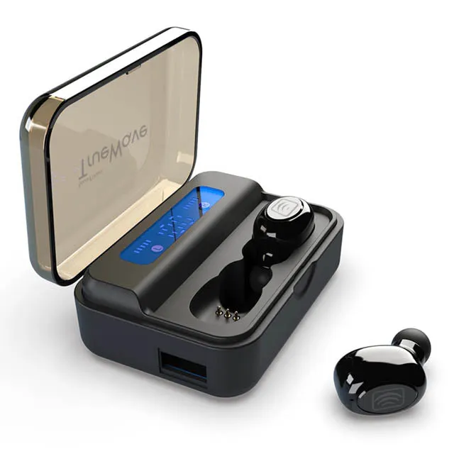 03311 - EARBUDS W/USB 1800MAH PORTABLE CHARGER BLUETOOTH