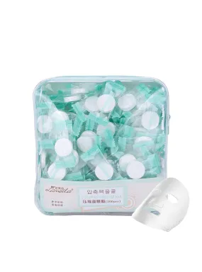 100pcs Compressed Mask Cotton Facial Sheet