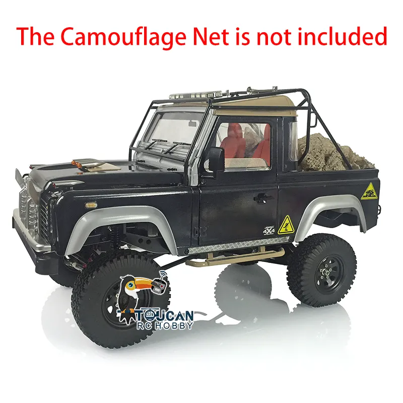 1/10 D90 Radio Controlled Metal Chassis Crawler Car Pickup Model W/ GT5 Radio System Motor ESC Servo Roof Light Sound