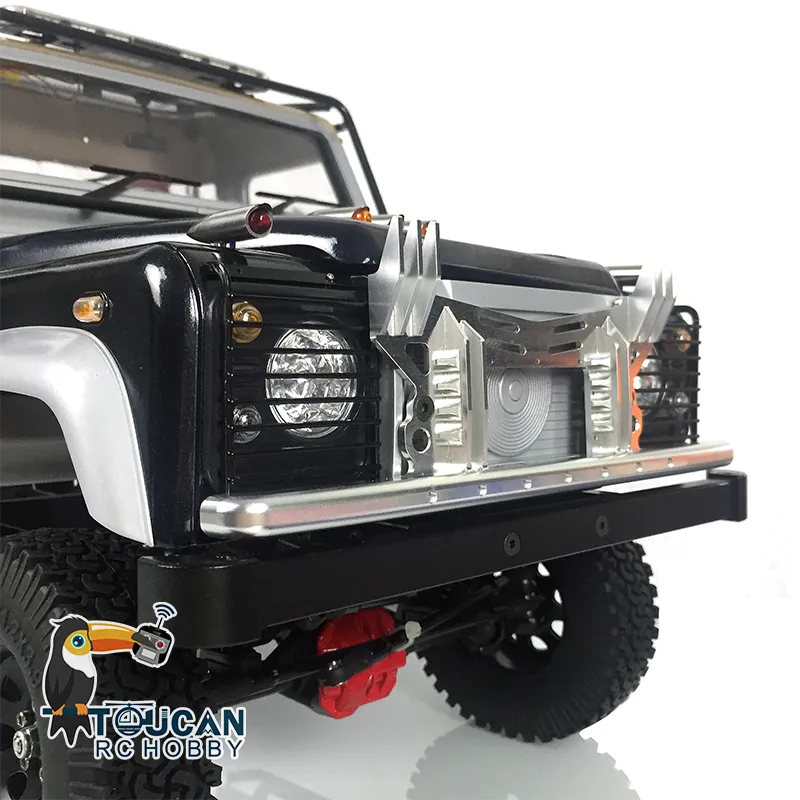 1/10 D90 Radio Controlled Metal Chassis Crawler Car Pickup Model W/ GT5 Radio System Motor ESC Servo Roof Light Sound