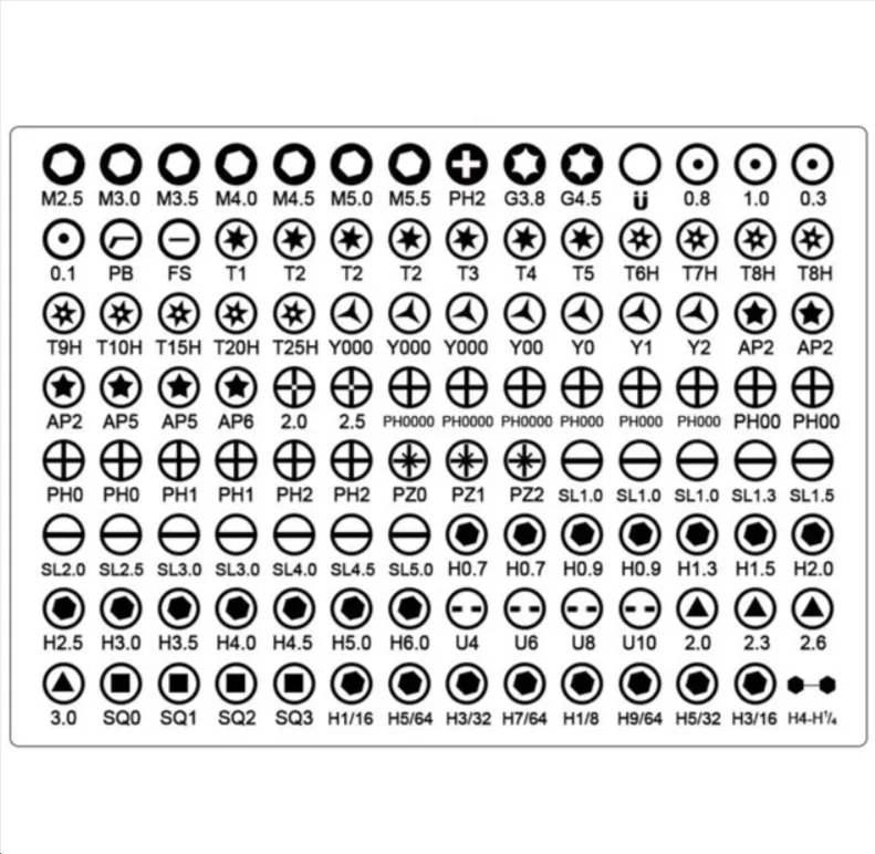 128-Piece Magnetic Screwdriver Bits Repair Kit Q-G10