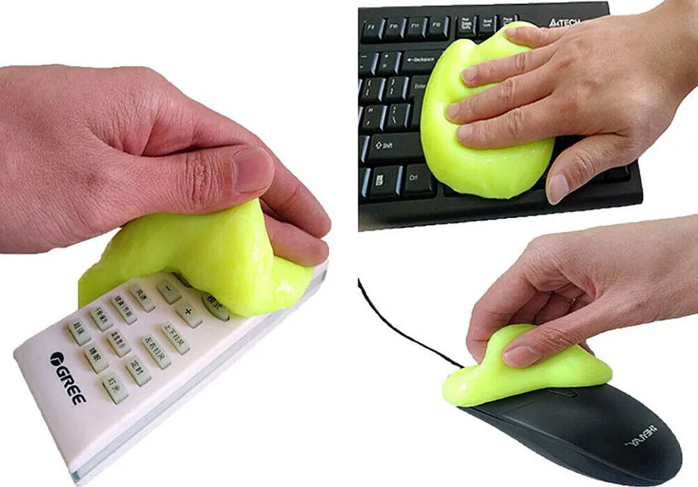 2 Pack Keyboard Cleaning Slimy Gel Universal Cleaner Quick Remove Dust Hair Germ