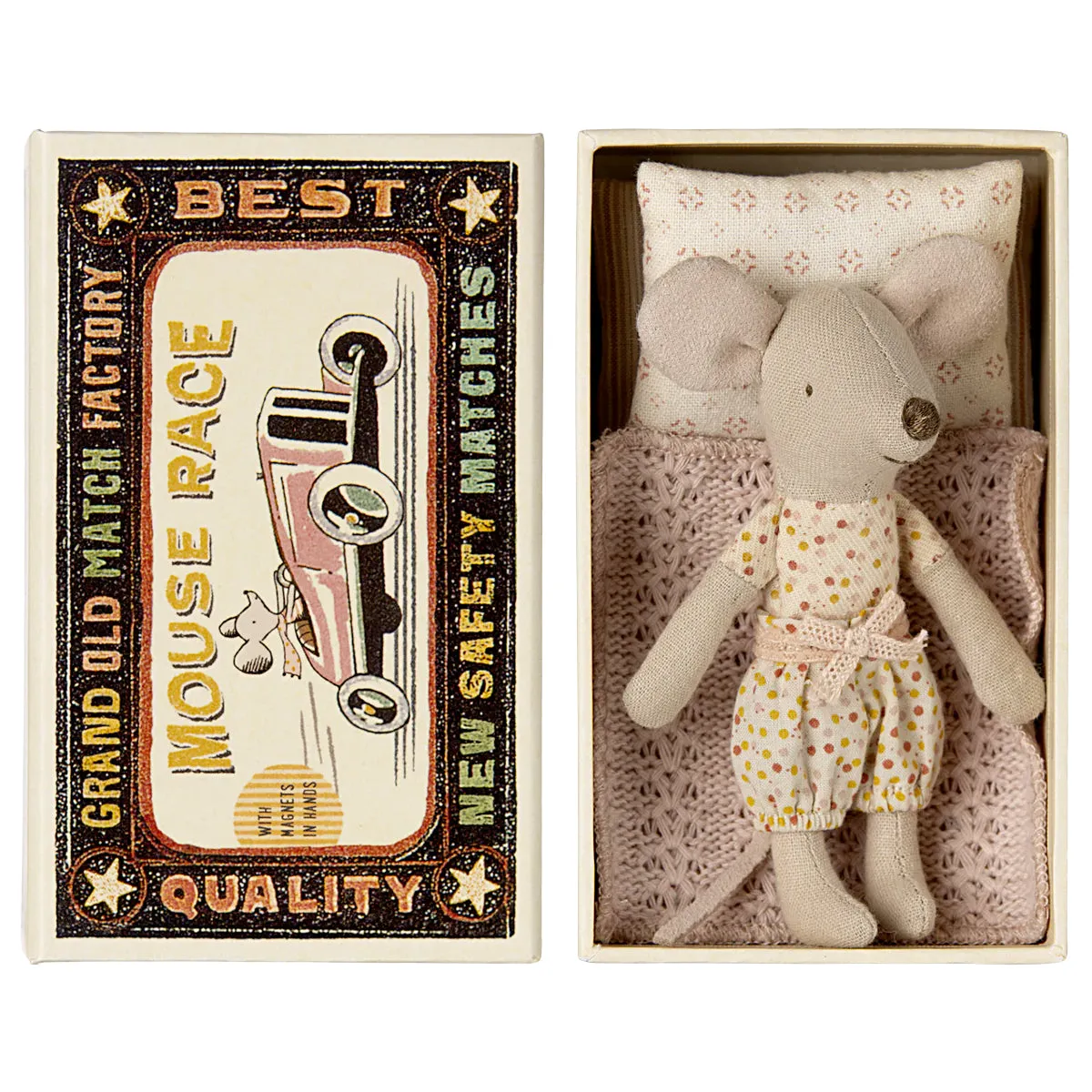 2024 Maileg Little Sister Mouse in Matchbox