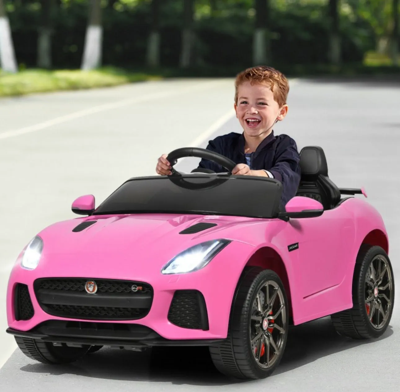 2025 Licensed Jaguar F-Type SVR 12V Kids Ride On Car 1 Seater Upgraded | MP3 Player | Open Doors | Remote