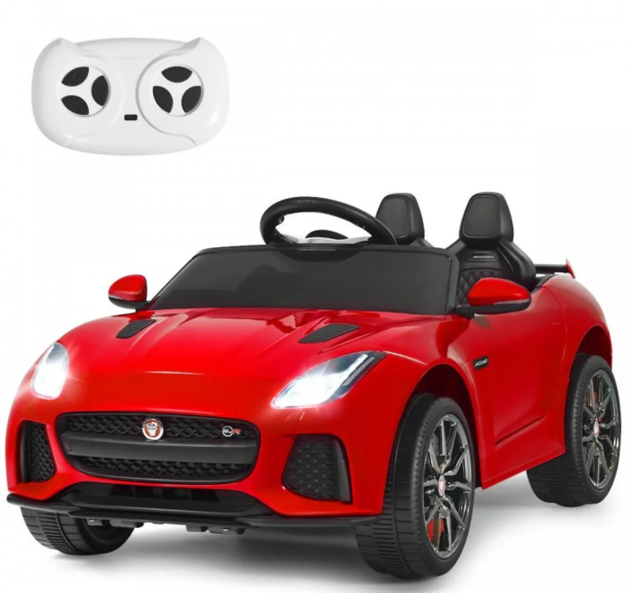 2025 Licensed Jaguar F-Type SVR 12V Kids Ride On Car 1 Seater Upgraded | MP3 Player | Open Doors | Remote