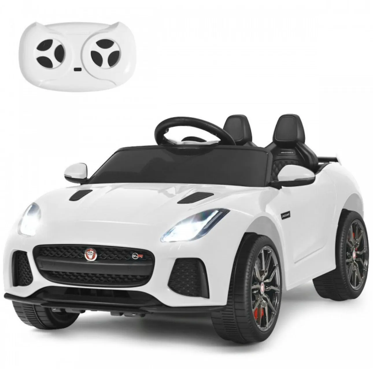 2025 Licensed Jaguar F-Type SVR 12V Kids Ride On Car 1 Seater Upgraded | MP3 Player | Open Doors | Remote