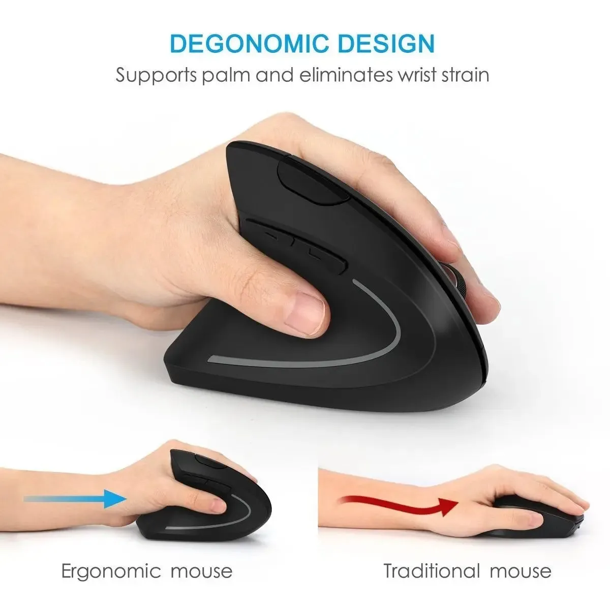 2.4G Wireless Ergonomic Vertical Mouse -Wireless Mouse