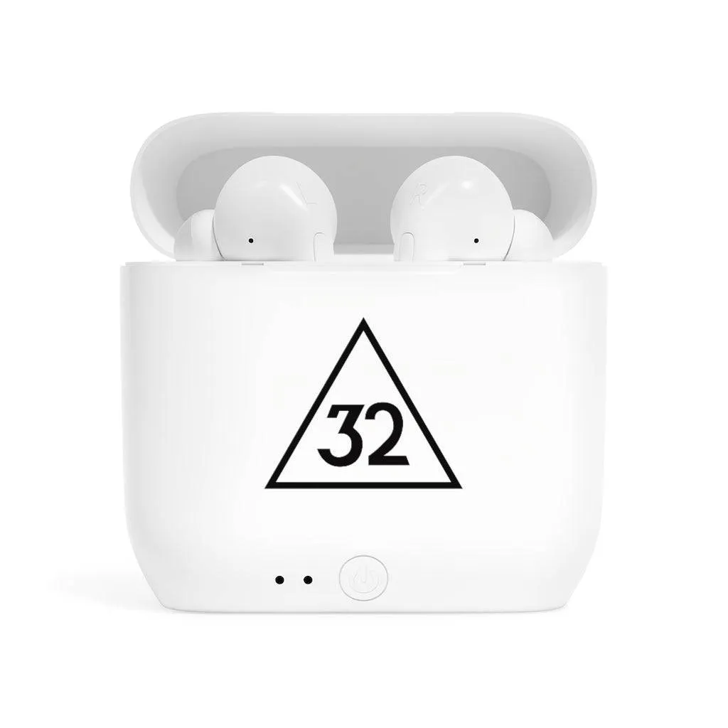 32nd Degree Scottish Rite Earbud - White