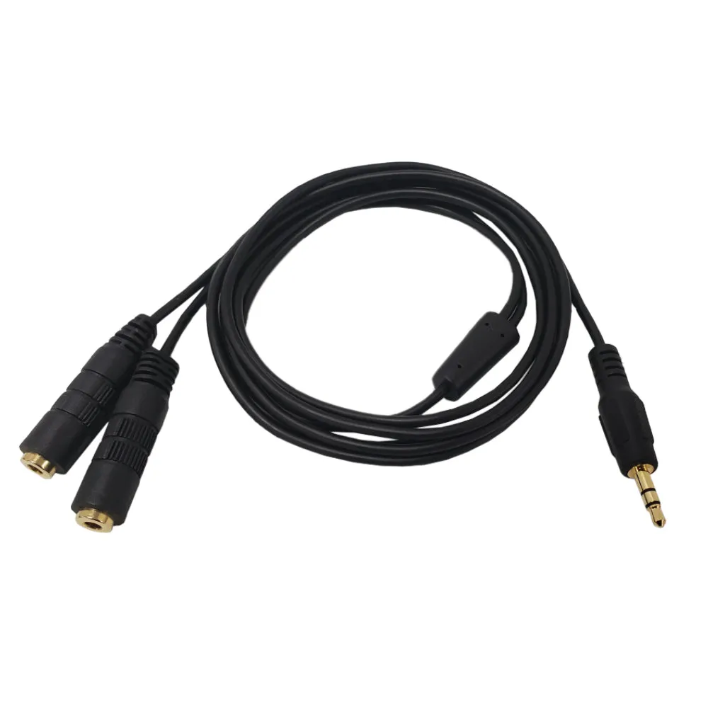 3.5mm Stereo Male to 2x 3.5mm Stereo Female Cable