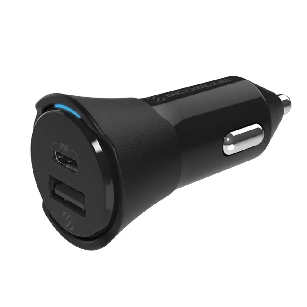 36W CAR CHARGER USB-C POWER DELIVERY 3.0 DUAL 18W