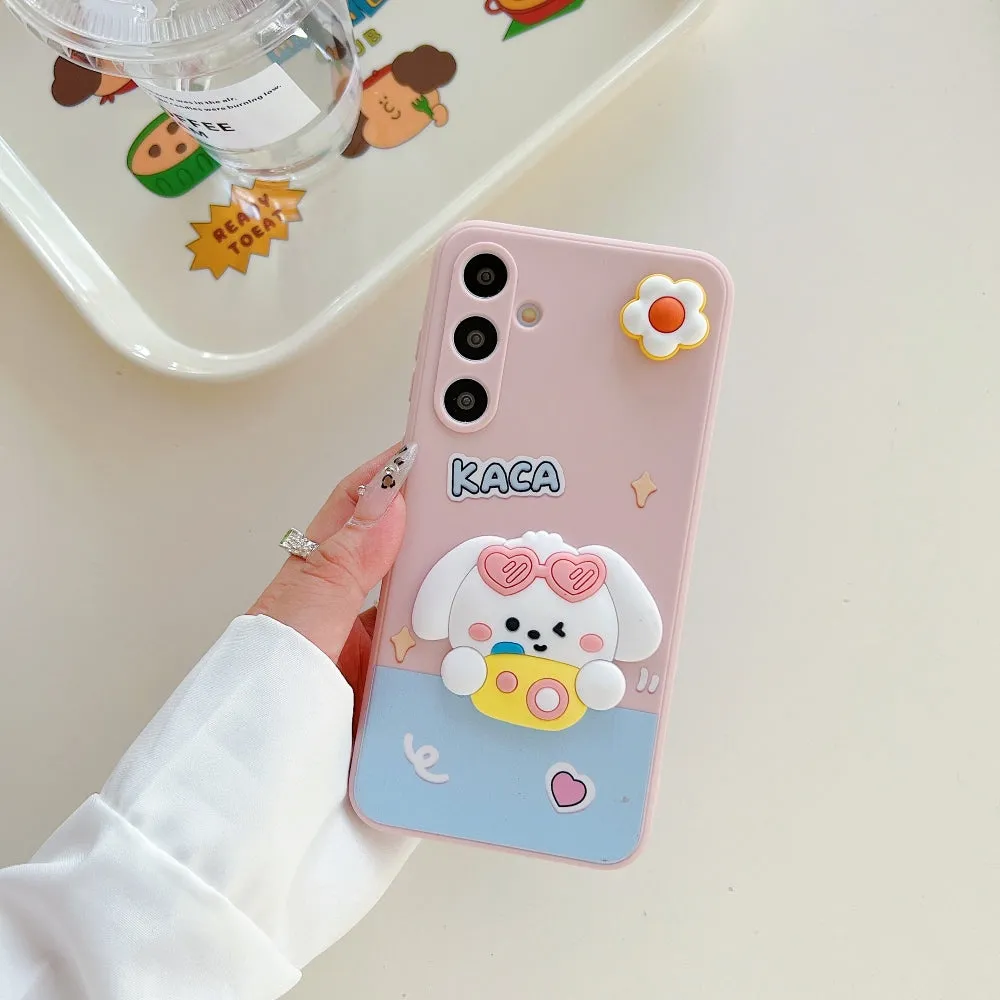 3D Spin Flower Silicone Soft Phone Case - Oppo Reno 11 Pro