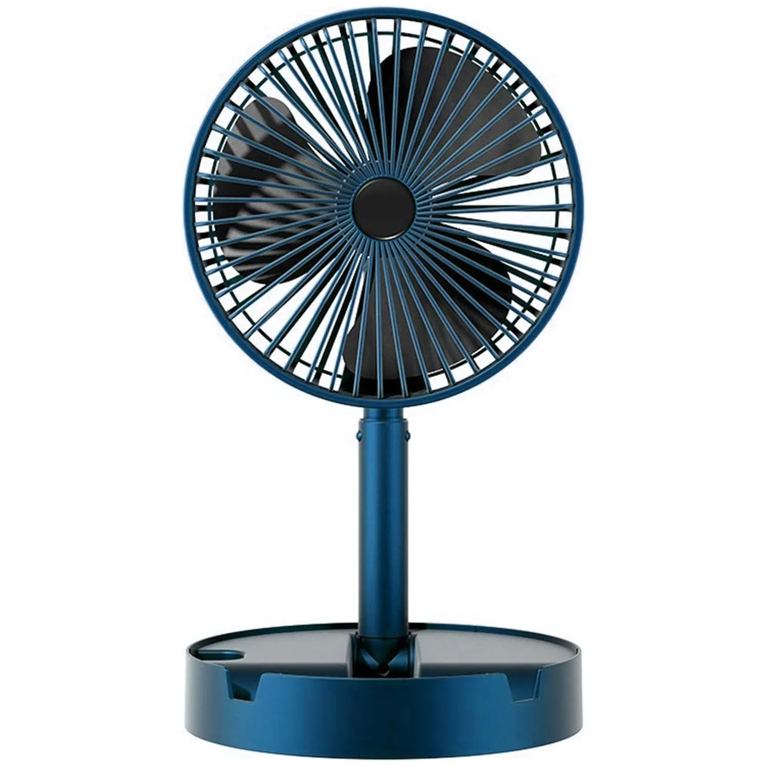 4613A Telescopic Electric Desktop Fan, Height Adjustable, Foldable & Portable for Travel/Carry | Silent Table Top Personal Fan for Bedside, Office Table (Battery Not Include)