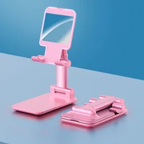 6636 Desktop Cell Phone Stand Phone Holder with mirror Full 3-Way Adjustable Phone Stand for Desk Height   Angles Perfect As Desk Organizers and Accessories.