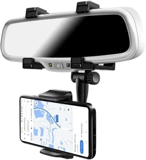 Adjustable Car Rearview Mirror Phone Holder Stand