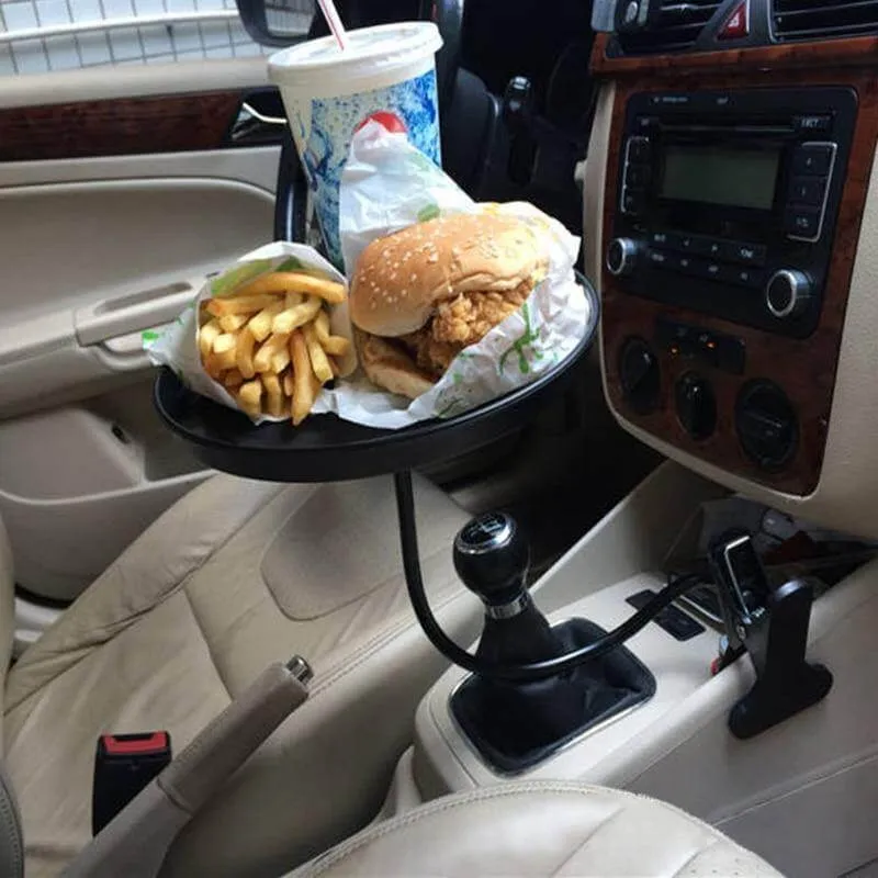 Adjustable Car Snack Holder Tray Organizer