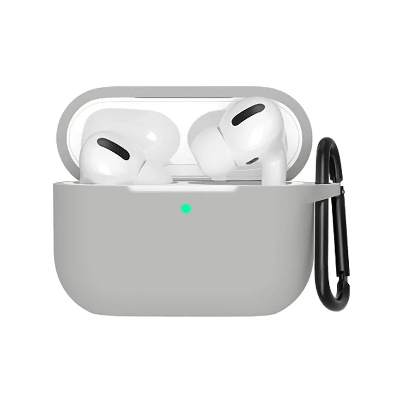 AirPods Pro Case Cover with Carabiner-Gray