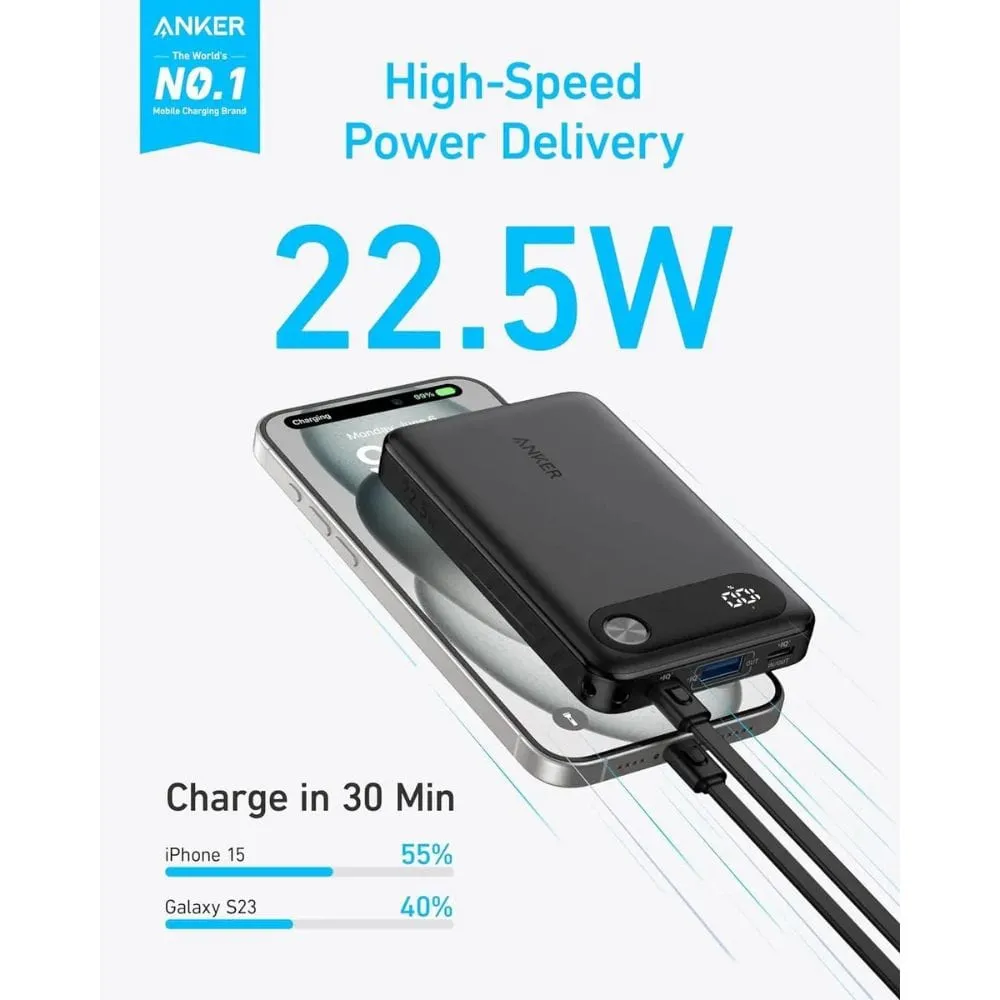 Anker 22.5W Smart Display Power Bank (10000 mAh) - A1257