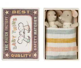 Baby Mice Twins in Matchbox