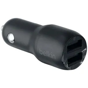 Belkin 24-Watt Dual USB Car Charger for iPhone/Android and More - Black