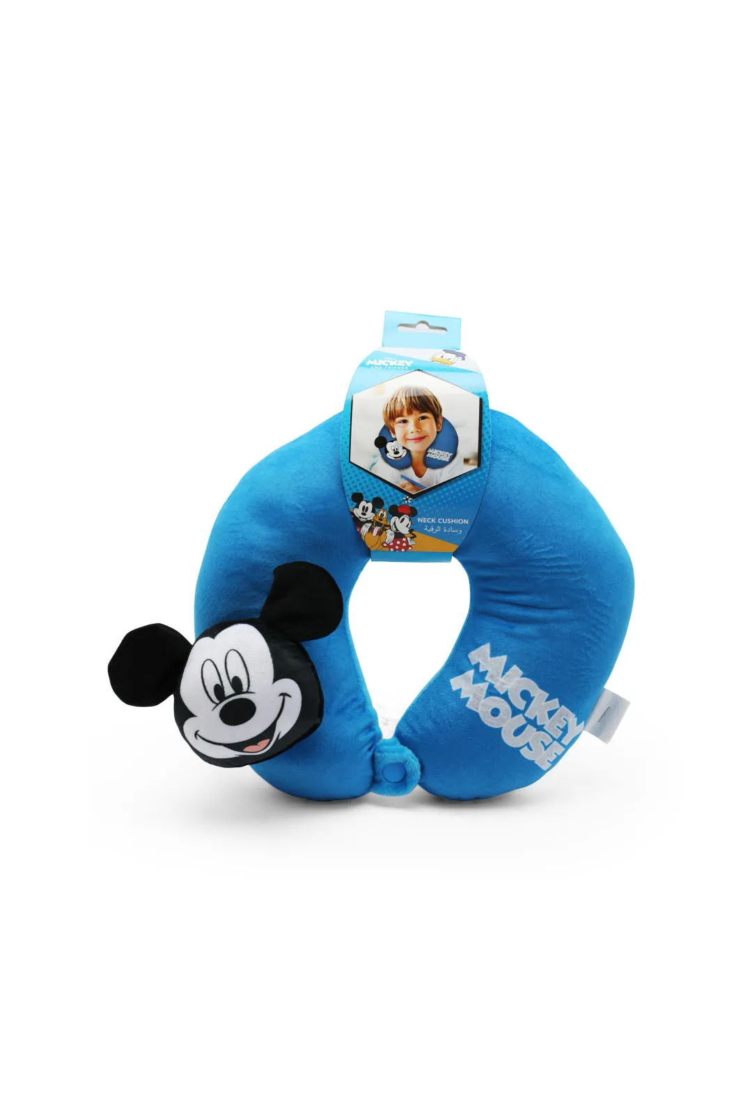 Blue Mickey Mouse Travel Pillow