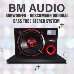 Boschmann 12 Inches 850W Audio Subwoofer (BW-1P128A) - Genuine Bass Tube Stereo System With Builtin 2 Channel Amplifier