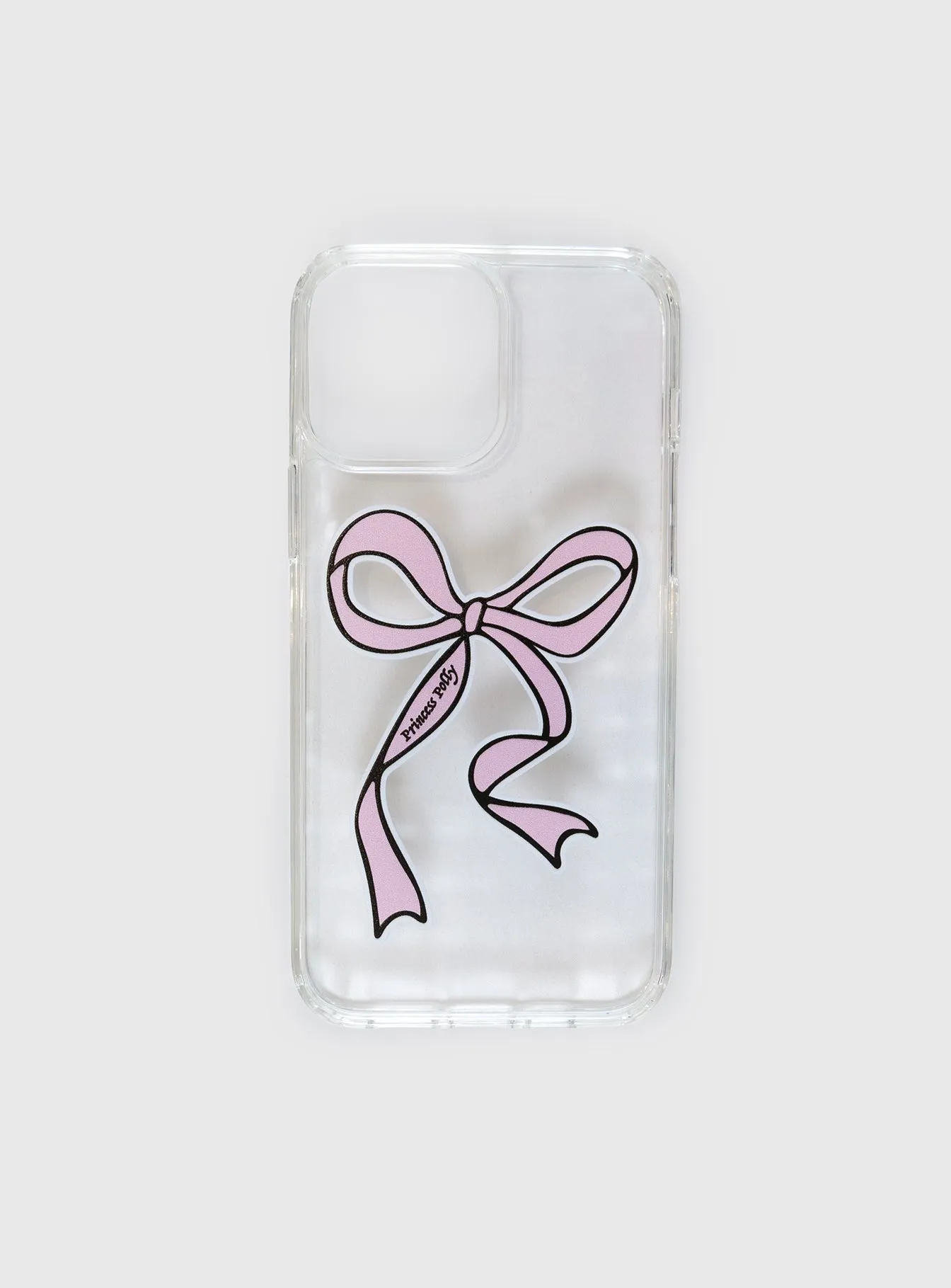 Bow Down Iphone Case Clear / Pink