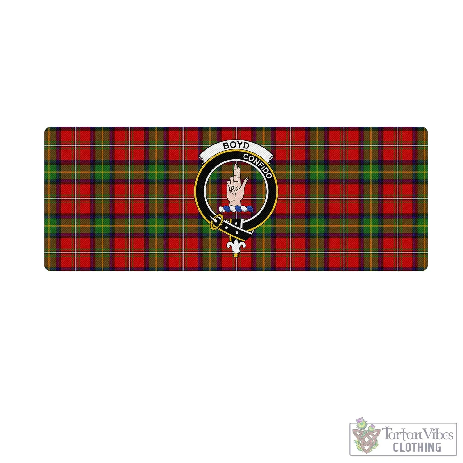 Boyd Tartan Mouse Pad with Family Crest