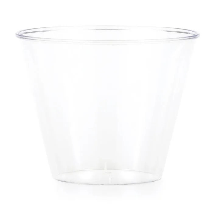 Bulk Clear 9 oz Plastic Tumblers (96 per Case)