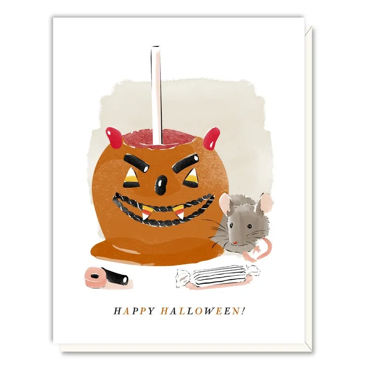 'Candy Apple' Halloween Card