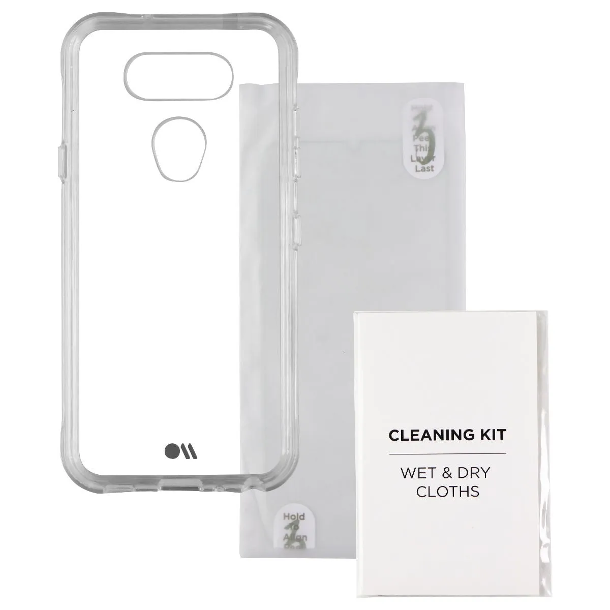 Case-Mate Protection Pack Tough Case & Glass Screen Protector for LG K31 - Clear