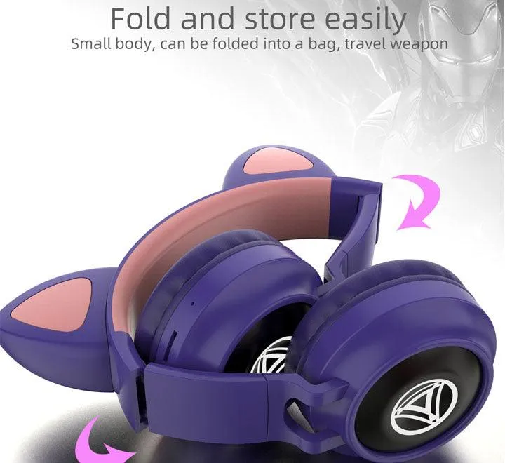 Cat Ear Foldable Earbuds