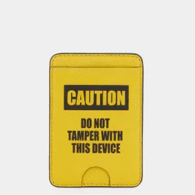 Caution Magnetic Card Case