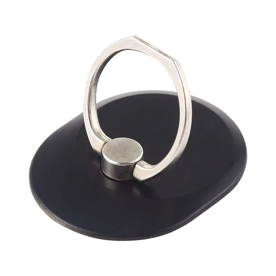 Cell Phone Ring Holder Universal 360° Metal Plate Hold Finger Stand  - Black - pack of 5