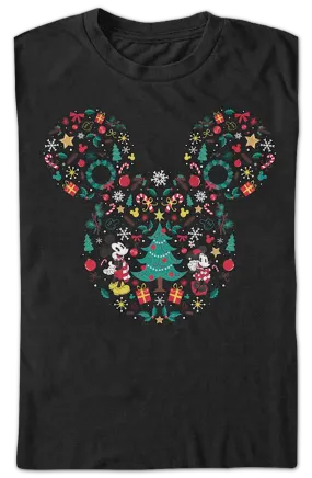 Christmas Design Mickey Mouse T-Shirt