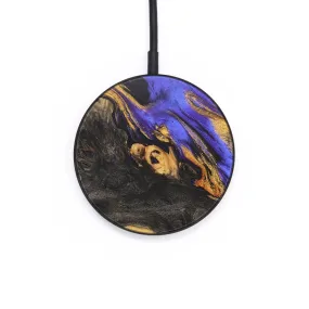 Circle Wood Resin Wireless Charger - Alexandra (Purple, 685736)