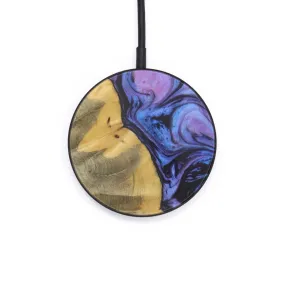 Circle Wood Resin Wireless Charger - Augustus (Purple, 612515)