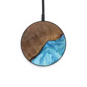 Circle Wood Resin Wireless Charger - Beckett (Blue, 651859)