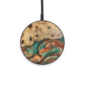 Circle Wood Resin Wireless Charger - Brynleigh (Dark Green, 620342)