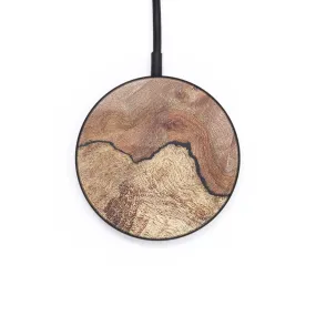 Circle Wood Resin Wireless Charger - Cedric (Wood Burl, 671276)