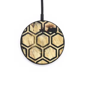 Circle Wood Resin Wireless Charger - Dolores (Pattern, 722924)