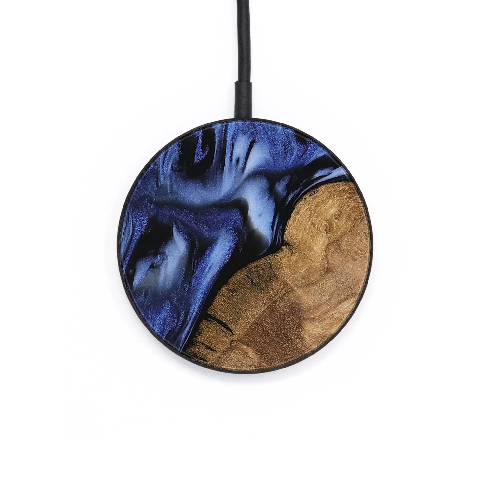 Circle Wood Wireless Charger - Cassidy (Blue, 742245)