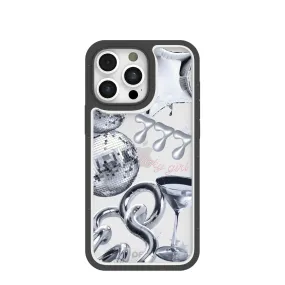 Clear Cosmic Luck iPhone 16 Pro Max Case With Black Ridge