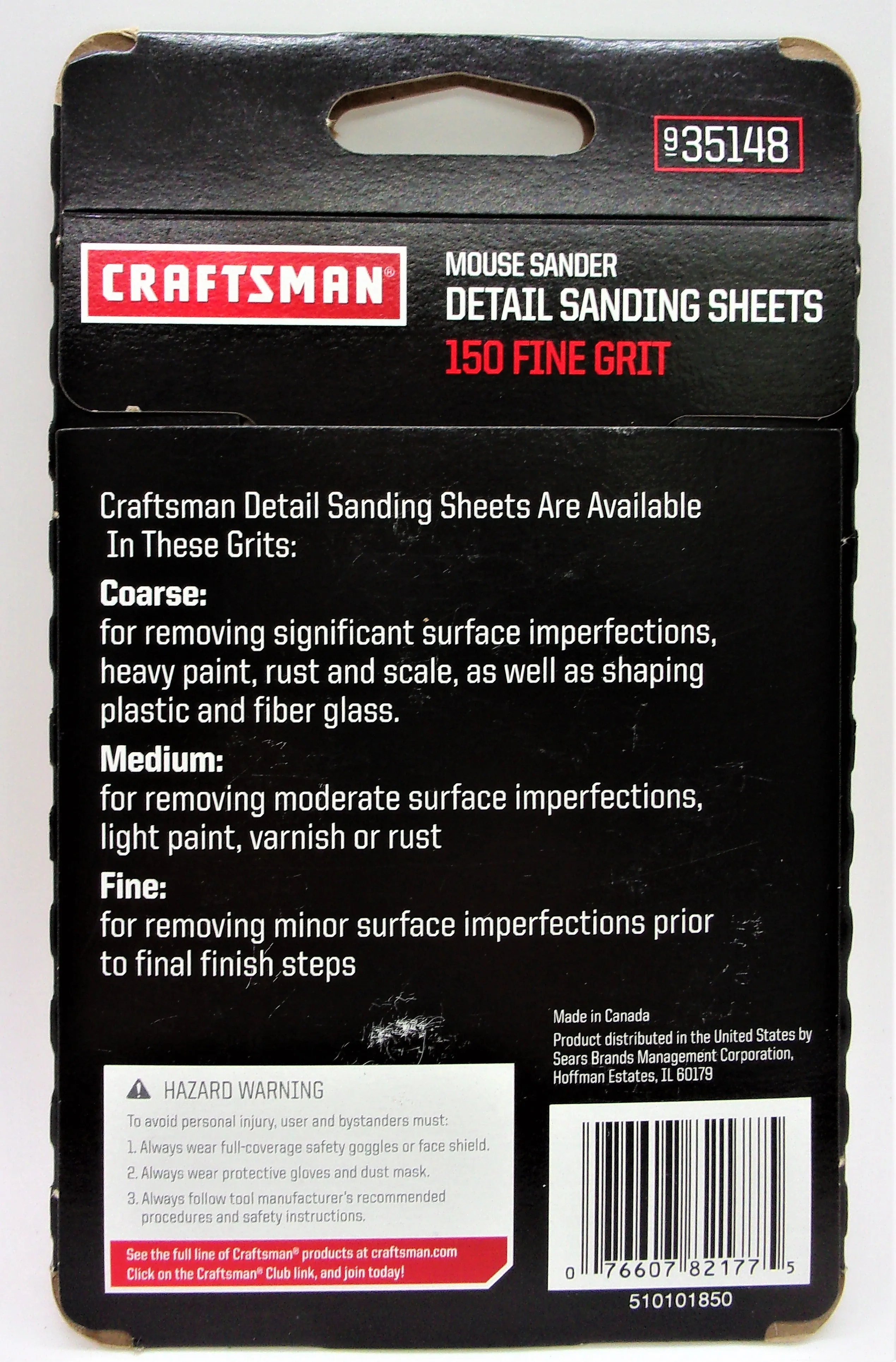 Craftsman 5-Pack Mouse Sander Detail Sanding Sheets #935148