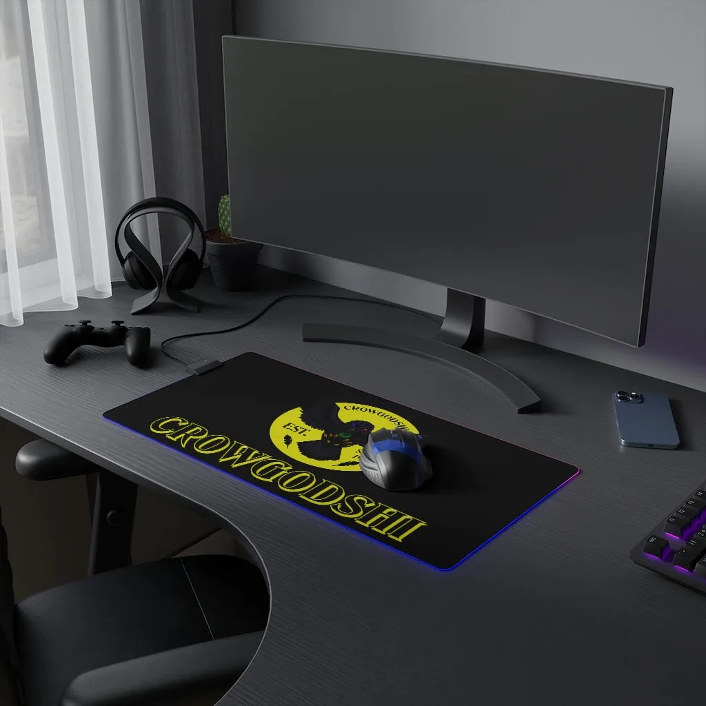 Crowgodshi LED Mouse Pad, YELLOW