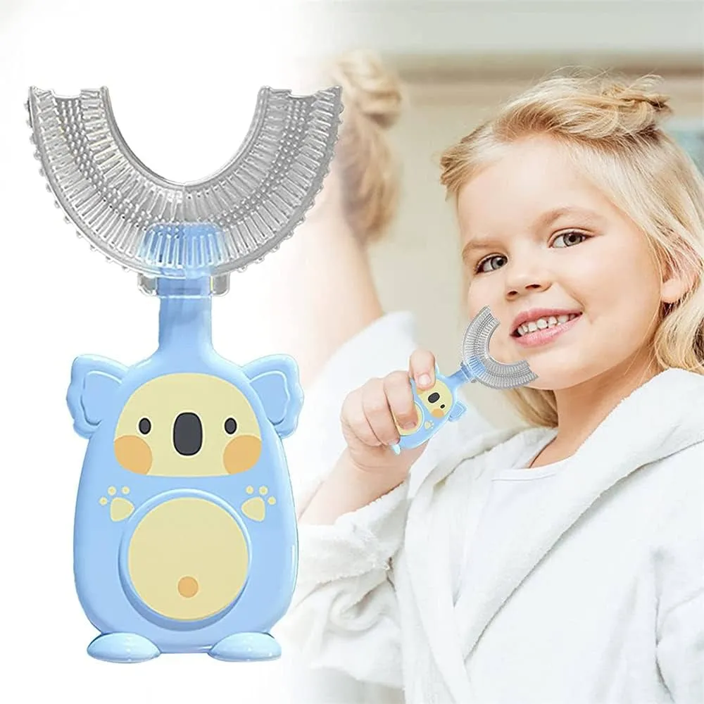 Cute Koala U-Shaped Sensory Toothbrush with Replacement Head