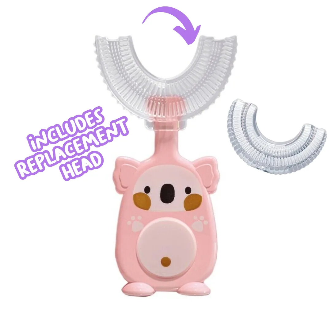 Cute Koala U-Shaped Sensory Toothbrush with Replacement Head