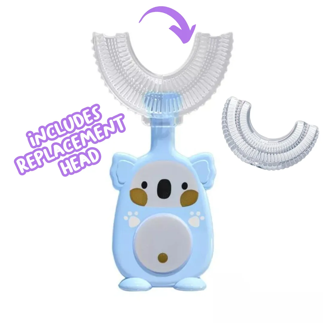 Cute Koala U-Shaped Sensory Toothbrush with Replacement Head