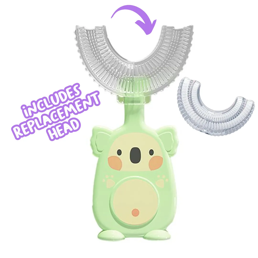 Cute Koala U-Shaped Sensory Toothbrush with Replacement Head